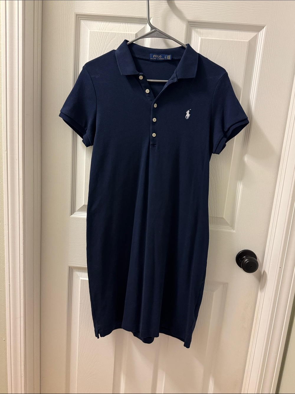 Ralph Lauren Navy Polo Midi Dress